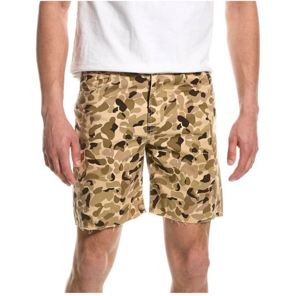 7 For All Mankind Camo Jean Shorts NWT Desert Camo Cutoff Denim Size 31